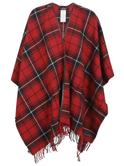Ralph Lauren Mnswr Rn Wth-poncho In Red