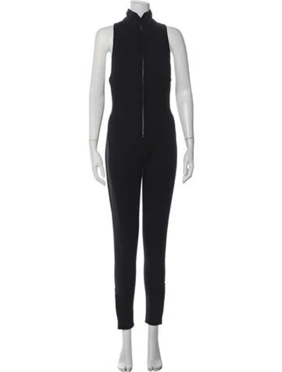 Pre-owned Ralph Lauren Mock Neck Jumpsuit In Black