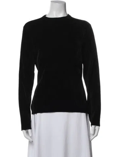 Pre-owned Ralph Lauren Mock Neck Long Sleeve Sweatshirt In Black