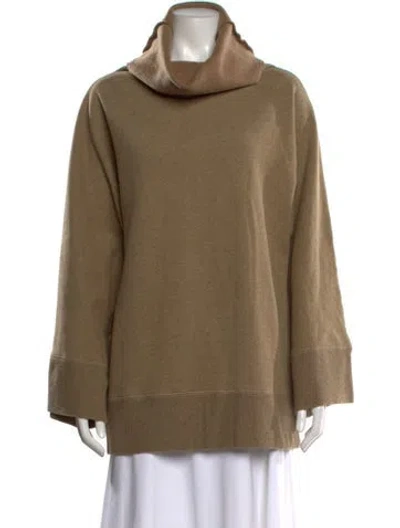 Pre-owned Ralph Lauren Mock Neck Long Sleeve Sweatshirt In Neutral