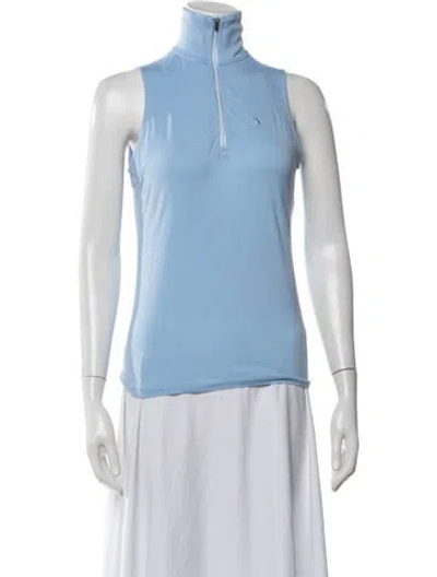 Pre-owned Ralph Lauren Mock Neck Sleeveless Polo In Multi