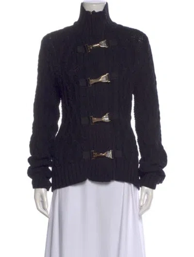 Pre-owned Ralph Lauren Mock Neck Sweater In Black