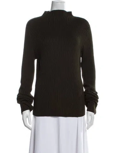 Pre-owned Ralph Lauren Mock Neck Sweater In Green