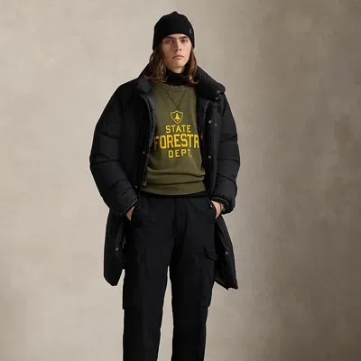Ralph Lauren Mockneck Down Coat In Black