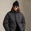 Ralph Lauren Mockneck Down Jacket In Black