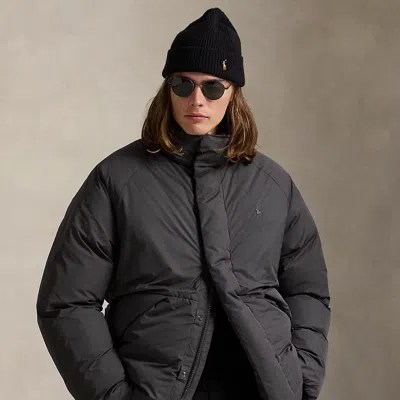Ralph Lauren Mockneck Down Jacket In Black