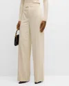 Polo Ralph Lauren Modern Wool Wide-leg Trousers In Cream