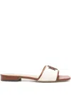 Ralph Lauren Monogram-detail Sandals In Brown