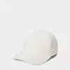 Ralph Lauren Monogram Twill Ball Cap In White