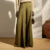 Polo Ralph Lauren Montaine Linen Pant In Moss