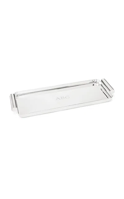 Ralph Lauren Montgomery Oblong Tray In Silver
