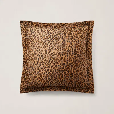 Ralph Lauren Montgomery Percale Sham In Tan In Brown