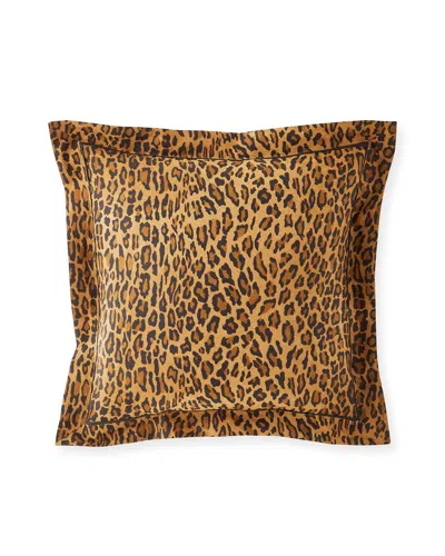 Ralph Lauren Montgomery Pillow, 20"sq. In Brown