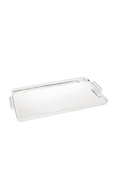 Ralph Lauren Montgomery Rectangular Tray In Silver
