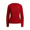 Ralph Lauren Montiva Long Sleeve Pullover In Red