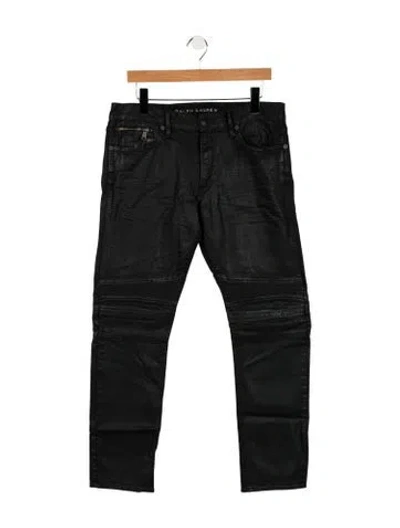 Pre-owned Ralph Lauren Moto Jeans In Blue