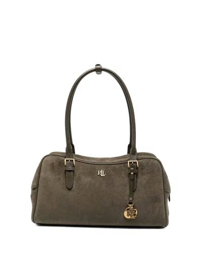 Ralph Lauren Mrcy Large Zipped Satchel Bag In Green