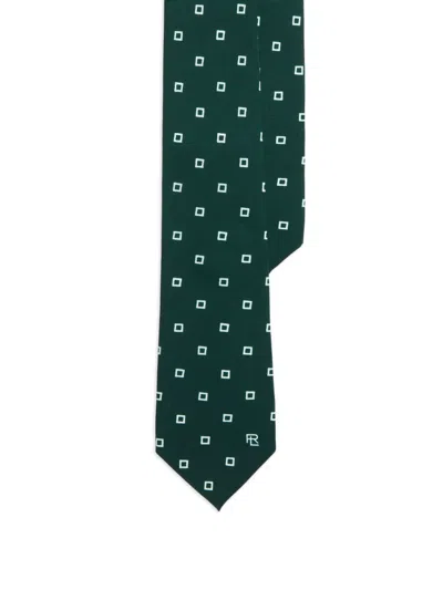 Ralph Lauren Mulberry-silk Tie In Green
