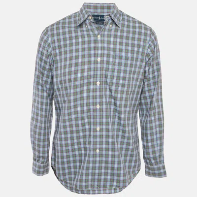 Pre-owned Ralph Lauren Multicolour Checkered Cotton Custom Fit Shirt M