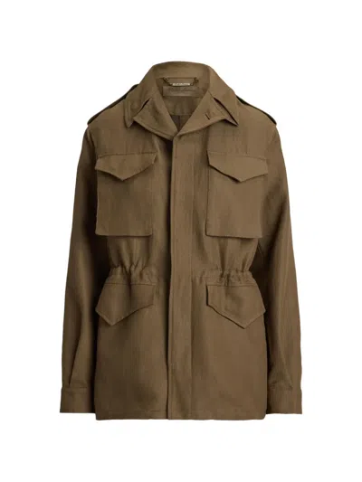 Ralph Lauren Multiple-pocket Field Jacket In Brown