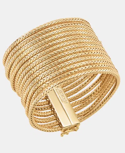 Ralph Lauren Multi-row Statement Flex Bracelet In Gold
