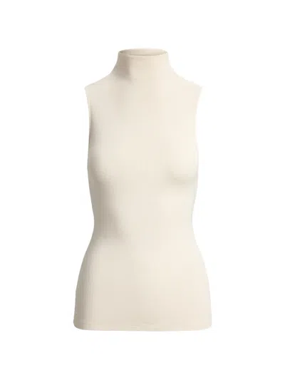 Ralph Lauren Naomie Ribbed-knit Vest In White