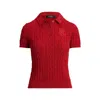 Ralph Lauren Natrissa Short Sleeve Pullover In Red