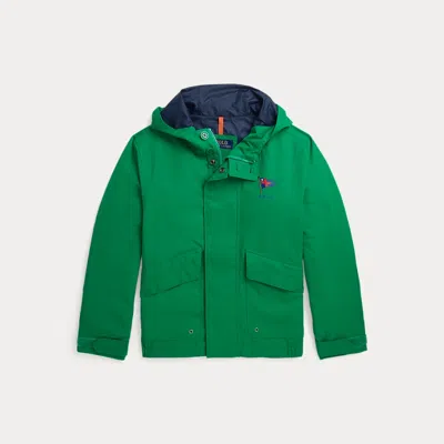 Ralph Lauren Kids' Nautical-flag Hooded Jacket In Green