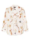 Ralph Lauren Nautical-print Shirt In Nude