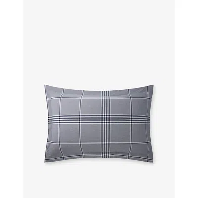 Ralph Lauren Navy August Standard Cotton Oxford Pillowcase In Blue