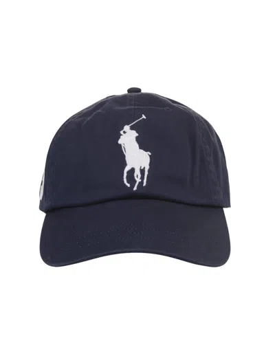 Ralph Lauren Navy Blue Baseball Hat With Maxi Pony