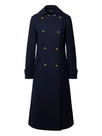RALPH LAUREN NAVY BLUE DOUBLE-BREASTED COAT
