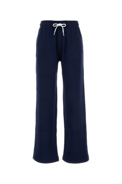 Ralph Lauren Navy Blue Drawstring-waist Track Pants