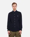 Polo Ralph Lauren Cotton Sport Shirt In Navy Blue