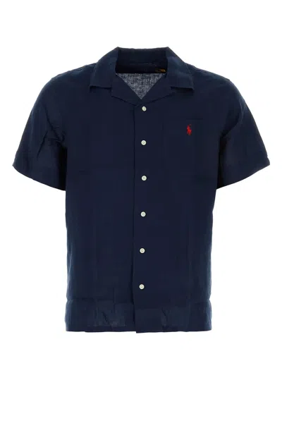 Ralph Lauren Navy Blue Linen Shirt