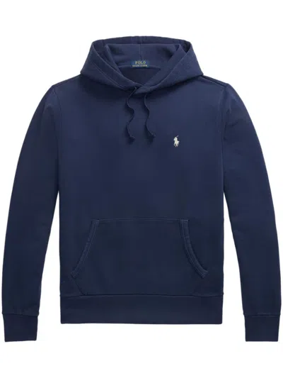 POLO RALPH LAUREN NAVY BLUE LOGO HOODIE