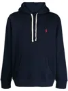 Polo Ralph Lauren Zip-up Hooded Sweatshirt In Cotton-polyester Blend In Blue