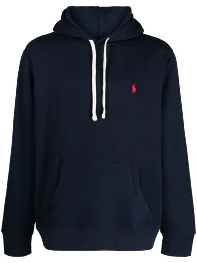 POLO RALPH LAUREN NAVY BLUE LOGO SWEATSHIRT