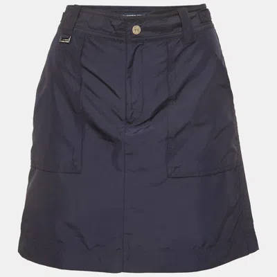Pre-owned Ralph Lauren Navy Blue Nylon Mini Skirt M