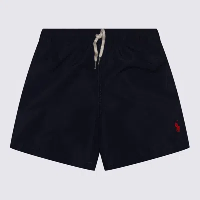 Ralph Lauren Kids' Navy Blue Polo Beachwear Shorts