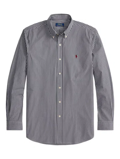 Ralph Lauren Navy Blue Striped Shirt