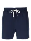 RALPH LAUREN NAVY BLUE SWIM SHORTS WITH EMBROIDERED PONY