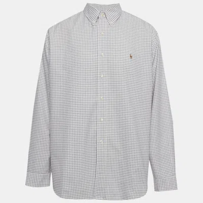 Pre-owned Ralph Lauren Navy Blue/pink Checkered Cotton Regular Fit Shirt Xl