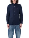 Ralph Lauren Logo Button-down Collar Shirt With Long Sleeves