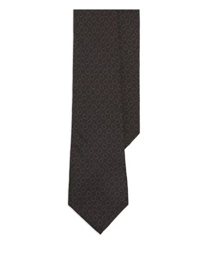 Ralph Lauren Neat Printed Tie In Brown
