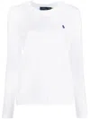 Ralph Lauren Pony-embroidered Crew Neck Jersey T-shirt In White