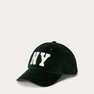 Ralph Lauren Ny Patch Corduroy Ball Cap