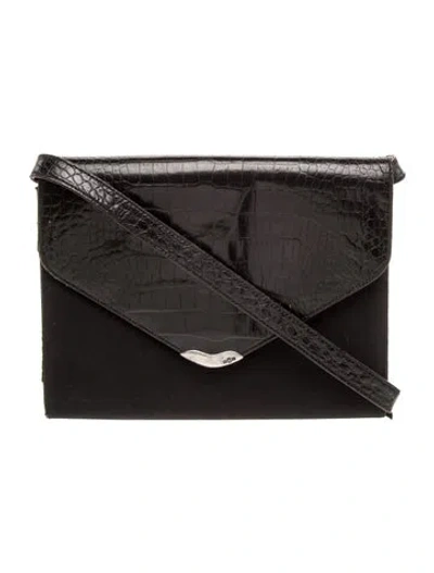 Pre-owned Ralph Lauren Nylon Crossbody Bag In Black