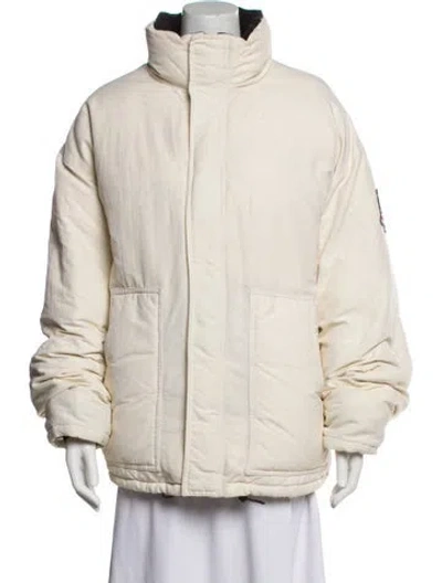 Pre-owned Ralph Lauren Nylon Down Jacket In Neutral