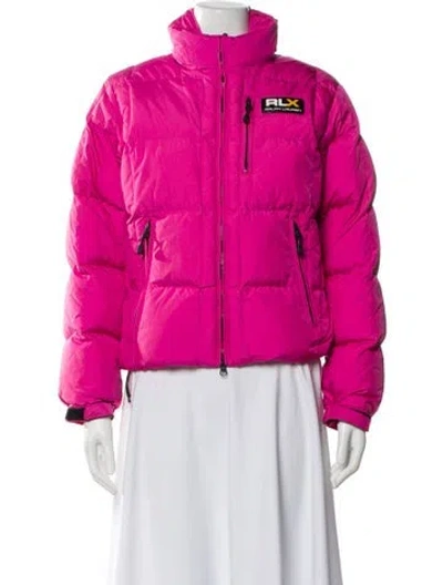 Pre-owned Ralph Lauren Nylon Down Jacket In Pink